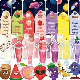 ブックマークlスクラッチとスニフブックマーク香りの果物のテーマ7香りの香りのかわいいページマーカー教師の生徒の子供時代