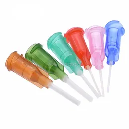 100pcs PP Flexible All Plastic Spiral Dispensing Needle Nozzle 1/2 Inch