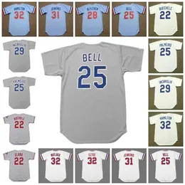 GlaC202 Maglia da baseball vintage Texas 22 STEVE BUECHELE 1988 WILL CLARK 1996 25 BUDDY BELL 1981 PALMEIRO BLYLEVEN INCAVIGLIA FERGUSON 1974 CLYDE