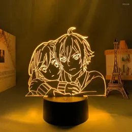 Luzes noturnas 3D LED LUZ HORI SAN SAN PARA MIYAMURA KUN PARA DECORAÇÃO DO BARROM CRILE Brithday Gift Manga Sala Lâmpada de mesa Horimiya