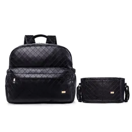 Diaper Bags Soboba Black Plaid Large Capacity Stylish Travelling Baby Stroller Brief Maternity Backpack Fashionable Mommy 220919