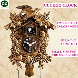 Relógios de parede cuco sala de estar de estar de pássaro assistir crianças decorações em casa dia 220919
