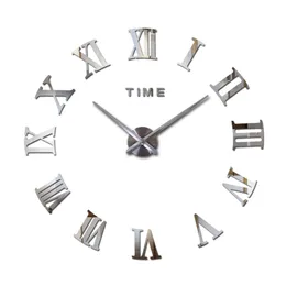 Zegary ścienne Specjalna oferta 3D Big Acryl Mirror Zegar ścienny DIY Kwarc Watch Still Life Clocks Nowoczesne dekoracje domowe naklejki na salon 220919