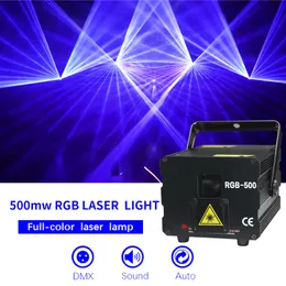 RGB500MW 무대 조명 풀 컬러 애니메이션 레이저 라이트 고전력 빔 레이저 램프 웨딩 퍼포먼스 바 야간 쇼