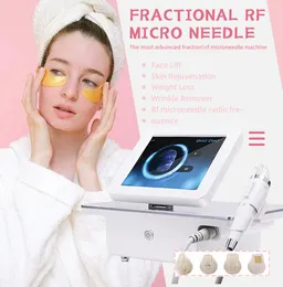 Microneedle RF Facial wrinkles Beauty Items Fractional Design handle Gold Mrico Machine Facial Care Body Lifting Acne Scars Stretch Marks Removal