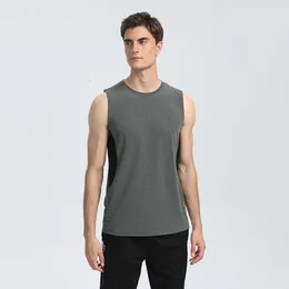 Mens T-Shirts Giyim Tees T-Shirts Trailts Erkekler Fitness Sportswear Dış Mekan Leisure Stretch Yüksek Hızlı Kuru Gelme Yelek Eğitimi Kısa Kollu