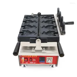 Ekmek Yapımcıları Ticari Kore Dijital Dondurma Tayaki Makinesi/Balık Şeklinde Açık Ağız Waffle Maker/Taiyaki Balık Baker Makinesi