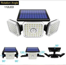 Solar Street Light Outdoor Led Led Garden Wall Lamp IP65 Propertício a água 3 Modos de trabalho