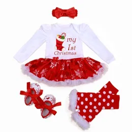 مجموعات الملابس الأولى عيد الميلاد المولودة طفلة زي رومبير ملابس الطفل سويفلاك فستان عام فتاة بيبي ملابس الأطفال الرضع 220916