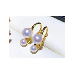 Stud Stud 22090502 Diamondbox -jewelry أقراط الأذن Atms AKA Pearl Sterling 925 Silver Simple Hook