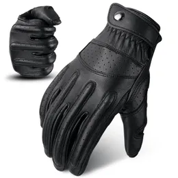 Cykelhandskar Ozero Mens Touch Screen Handskar Läder Motorcykelhandskar utomhussport Full Finger Cycling Mountain Bicycle Guantes Moto Gloves 220919