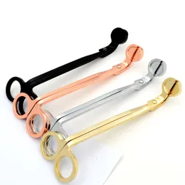 Candle Wick Trimmer Stainless Steel Candles Scissors Trim Wick Cutter Snuffer Round head 17cm