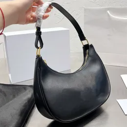 Designer Ava -väska i triompen duk och kalvskinn borttagbara remmar Ava plånbok handväskor halvmåne väskor lyxiga kvinnors underarm axel hobo zippade stängning pursar totes