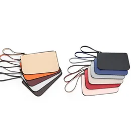 High Quality With Lanyard Zip Wallets Designers Purse Handbag Wristlet 2022 Fashion Short Wallet Credit Card Holder Slots Pocket C