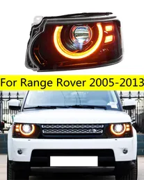 Faros delanteros de coche para Range Rover 20 05-20 13 luces LED de señal de giro Luz De Carretera reemplazo de lámpara de cabeza de ojo de Ángel