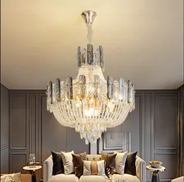 Designer New French Bead Chain Chandeliers Living Room Crystal Chandelier Luxury Hotel Lobby High-End Restaurant Lighting