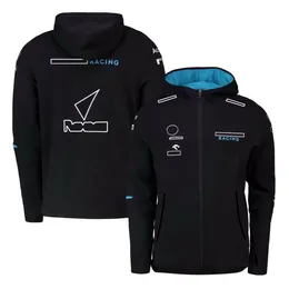 F1フォーミュラワンチームユニフォームメンズレーシングシリーズセータージャケット秋と冬の車のロゴスポーツジャケット238D
