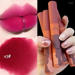 Lucidalabbra Velluto 5 colori Impermeabile Opaco Argilla Liquido Rossetto Trucco Lunga durata Non sbiadisce Sexy Tinta Smalto Cosmetico