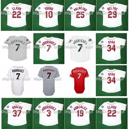 Glavintage 1995 Ivan Rodriguez Jerseys Juan Gonzalez Adrian Beltre Rafael Palmeiro Michael Young Will Clark Alex Rodriguez Nolan Ryan Rogers