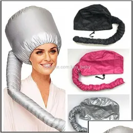 Hair Dryers Portable Soft Drying Bonnet Hood Hat Blow Dryer Attachment Curl Tools Gray Dry 6Pcs Icpl5 Ts4Mx Drop De Topscissors Otafb