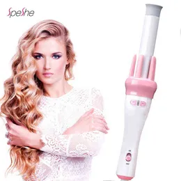 Prostownicy hair Profesjonalne automatyczne zwijanie żelaza różdżka automatyczne obrotowe ceramiczne rurki do włosów Curling Curls Fale Faluje narzędzie Stylowe włosy T220916