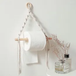 Ganci Rails Stile nordico Asciugamano di carta in legno Scaffale per appendere Corda per appendere l'arredamento della camera da letto