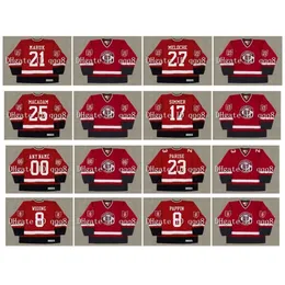 Gla 1976 Vintage Cleveland Barons Maglie 27 GILLES MELOCHE 23 J.P. PARISE 8 JUHA WIDING 8 JIM PAPPIN 25 AL MACADAM CHARLIE SIMMER Custom Hockey