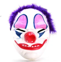 Gruselige Clown-Partymaske Zahltag 2 für Maskerade Cosplay Halloween Schreckliche Masken GCE14310