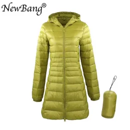 Women's Down Parkas Bang 8xl Ladies Warm Warm With With Varial Storage Bag Women Ultra Light Jacket Overcats Hip-Length 220919