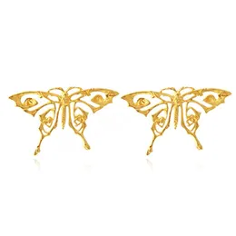 Acquei graziosi per animali per le donne in metallo Gold Metal Butterfly Earing Girls Brincos Gioielli alla moda