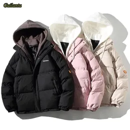 Women's Down Parkas Guilantu冬の特大ジャケットコットンパッド付きコート女性ルーズカジュアルオーバーコートファッションフード付きショート220919