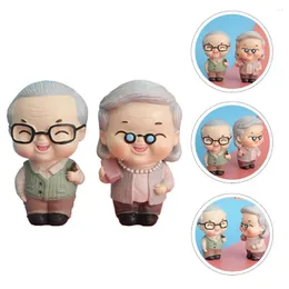 Festive Supplies Coupleanniversary Statue Wedding Elderly Figurines Grandparents Figure Parent Old Funny Action Lovers Figurine Loving