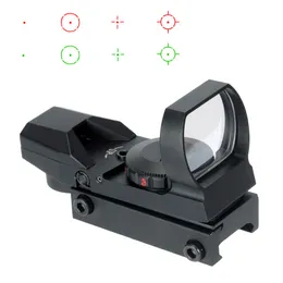 Taktisk 1x22x33 Red Dot Scope Multi-Reticle 4 Type Reticle Reflex Sight Hunting Riflescope Picatinny Rail