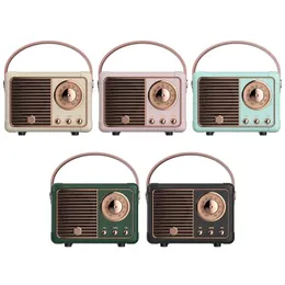 Party Supplies Retro Bluetooth-kompatibel högtalare Vintage Radio Player med Classic Style BT 5.0 Wireless Connection TF Card Support