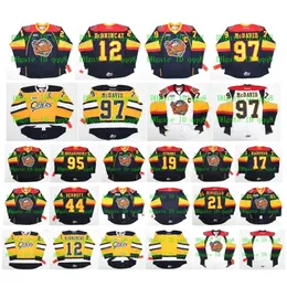 GLA Ohl Erie Otters Jersey 12 Alex DeBrincat 97 Connor McDavid 17 Taylor Raddysh 19 Dylan Strome 44 Travis Dermott Custom Hockey Jerseys