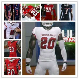 Ws American College Football Wear Personalizzato 2021 NCAA Football Fresno State Jersey Jalen Cropper Ronnie Rivers David Carr Josh Kelly Erik Brooks D