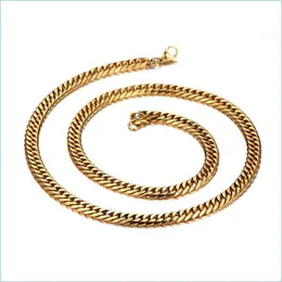 Ketten 14K Gold Miami Herren Cuban Curb Link Chain Halskette 24" 167 U2 Drop Lieferung 2021 Schmuck Halsketten Anhänger Dhseller2010 Dhaod