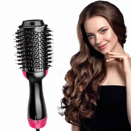 Hair Curlers Straighteners Hair Dryer Hot Air Brush Styler and Volumizer Hair Straightener Curler Comb 1000W Roller Electric Ion Blow Dryer Brush Househol T220916