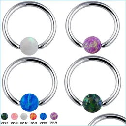 Nipple Rings 100% G23 Titanium Hoop Nipple Rings Clip Ball Studs Nose Ring Lip Piercing Body Jewelry For Men Women C3 Drop Delivery 20 Dhjqi
