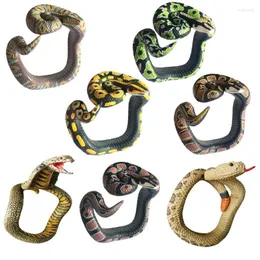 Máscaras de festa 2pcs Fake Snake Novelty Toys Simulation Bracelet Scary Rattlesnake