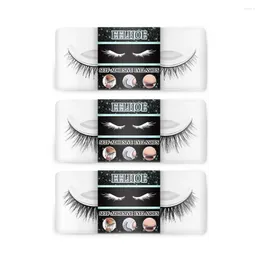 False Eyelashes Lashes 1 Pairs 3D Faux Self-adhesive Fluffy Soft Wispy Volume Natural Long Eye Makeup