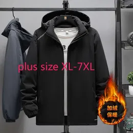 Parka da uomo in piumino da uomo moda di arrivo super large autunno inverno uomo oversize colletto alla coreana giacca in peluche con cappuccio casual spesso Plus