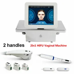Andere Schönheitsgeräte Hochintensiver fokussierter Ultraschall 2in1 HIFU-Gerät Schönheit Faltenentfernung Hautstraffung Vaginalstraffung Verjüngung