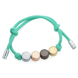 braccialetto di design di lusso Coppia braccialetto con corda a mano design con perline lettera di moda 6 colori possono scegliere gioielli da tennis unisex braccialetti con ciondoli di lusso