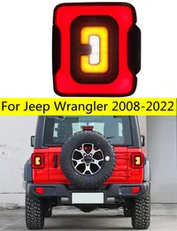 Auto-Tuning-Rücklichter für Jeep Wrangler-Rückleuchten, LED-Upgrade 2008–2022, dynamisches LED-Blinkerlicht, Brems- und Rückwärtsgang