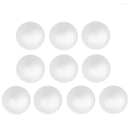 Décoration de fête 10 X blanc 8cm, boule de modélisation artisanale en mousse de polystyrène, sphère, vente en gros