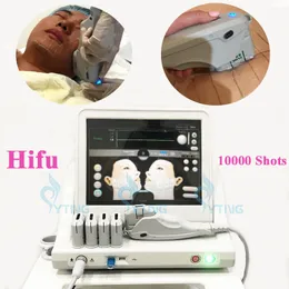 آلة HIFU 3 أو 5 خراطيش عالية الكثافة تركيز الموجات فوق الصوتية HIFU تشديد الجلد رفع الوجه الجمال معدات صالون مضاد للشيخوخة