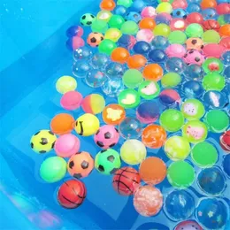 Färgglada studsande magiska bollar födelsedagsfestleveranser Loot Bag Toy Filler Jet Ball för barn Små gåvor ZM920