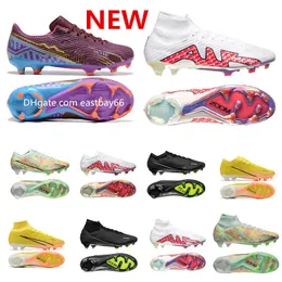 Soccer Shoes Football Boot White Bonded Barely Green Yellow Pack Cleat Limited Edition Mbappe Cleats Zoom Mercurial Superfly Ix 9 Elite Tf