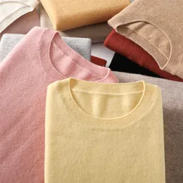 Women's Sweaters BELIARST 100 Pure Wool Cashmere Sweater Woman Oneck Pullover Casual Knitted Tops Autumn Winter Female Jacket Korean Fashion 220920